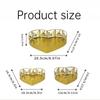 3Pcs Gold Color Ramadan Decorative Tray Heart Shaped Eid Candy Dish  Islamic Holidays