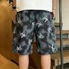 Men's Plus Size Tie Dye Graphic Casual Shorts – Elastic Waist Drawstring Loose Fit Summer Shorts (5XL-11XL)