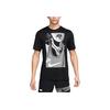 Rise 365 Run Energy Printed Quick-Dry Straight-Cut Crew Neck Short Sleeve SS24 Regular Shoulder T-Shirt Men Tops Black FN3997-010