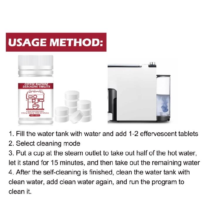 Powerful Descaling Tablets Agent for Coffee Machines Improve Performances