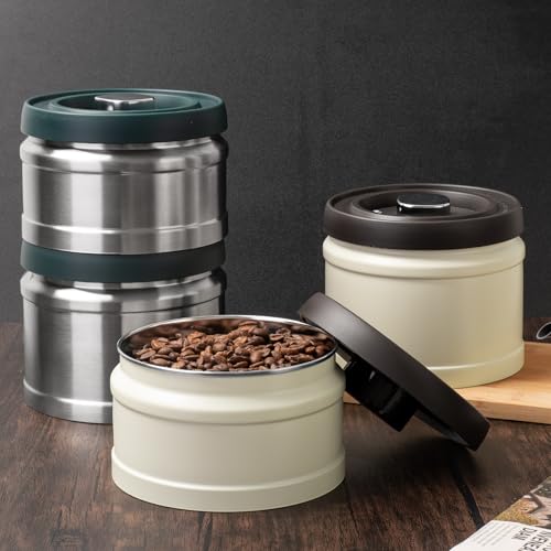 MERMOO YILAN Coffee Canister, Vacuum Canister, Coffee Storage Container, Food Storage, Vacuum Storage Container, Anti-oxidation, Storage Box for Beans