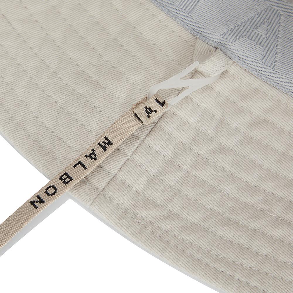 MALBON GOLF Basic Lettering Bucket Hat Light Gray