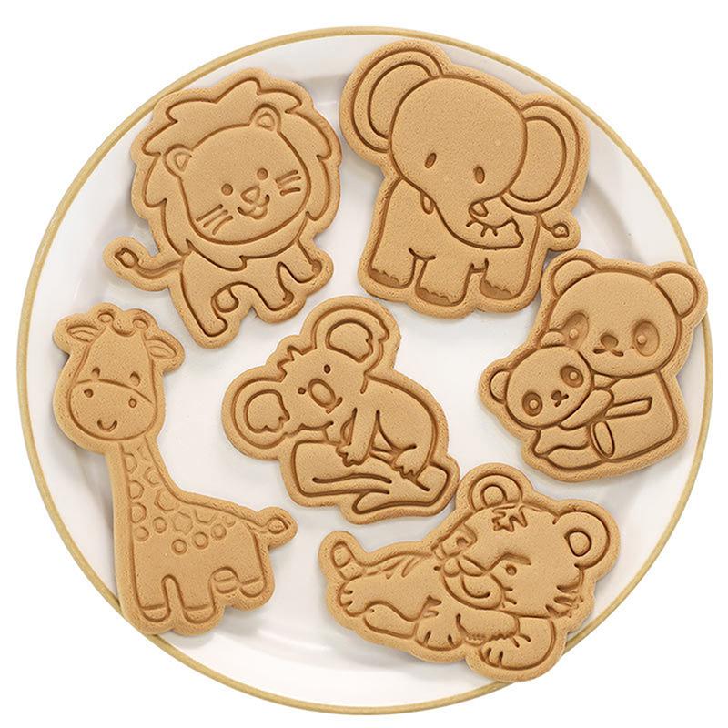 8Pcs/Set  Biscuit Mold Forest Animal Shape Cookie Cutter Icing Fondant Cake Tool
