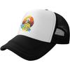 Surfing Skeleton Summer Sunset Trucker Hat Mesh Snapback Cap Casual Outdoor Unisex