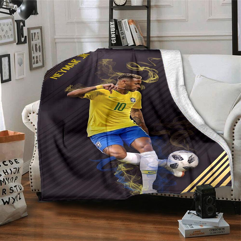 1pc Neymar14 Blanket, Gift, for Men and Women, Soft Blanket, Good for Sofa Bed Couch Travel, Lightweight Flannel Blanket