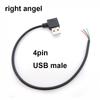 USB 2.0 Type A Male Female Power Supply Extension Cable USB Connector 2Pin 4Pin Wire Charger DIY Data Line
