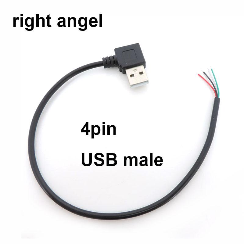 USB 2.0 Type A Male Female Power Supply Extension Cable USB Connector 2Pin 4Pin Wire Charger DIY Data Line
