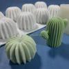 24TE Cactus Candles Epoxy Resin Mold 3D Clay Soap Wax Silicone Mould DIY Crafts Cake Decorations Casting Tool