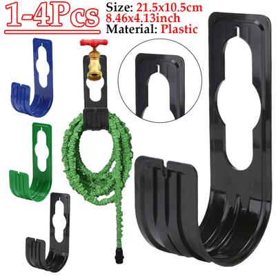 1-4 Pièces Support Mural de Jardin Robinet Organisateur de Tuyau d'Arrosage Agriculture Support Dévidoir de Tuyau d'Eau Crochet de Cour