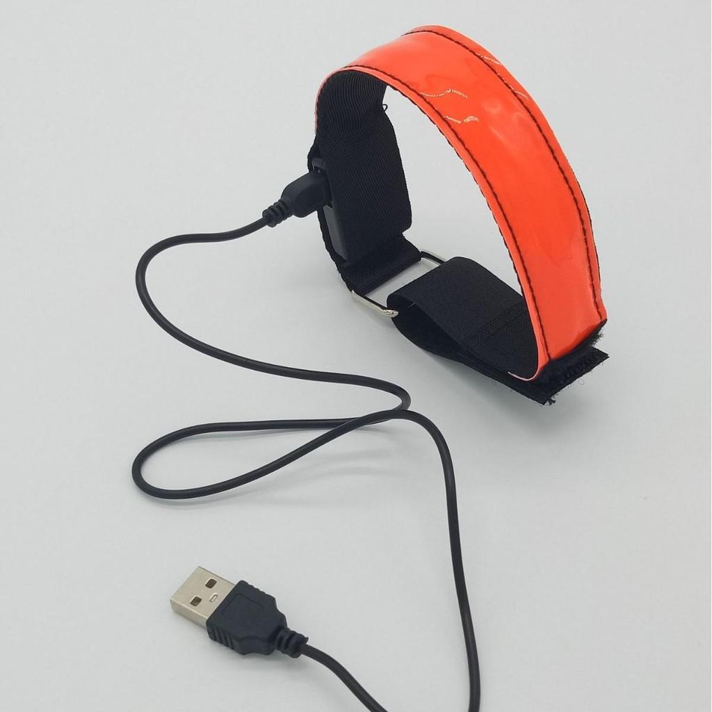 LED Illuminated Armbands & Reflective Wristbands for Night Running and Outdoor Sports