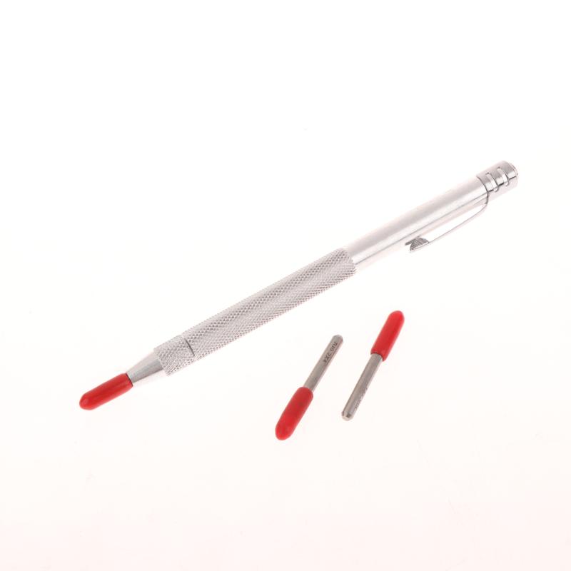 1Set Scriber Pen Carbide Steel Tip Engraving Pen For Glass Metal Wood Construction Marking Tools