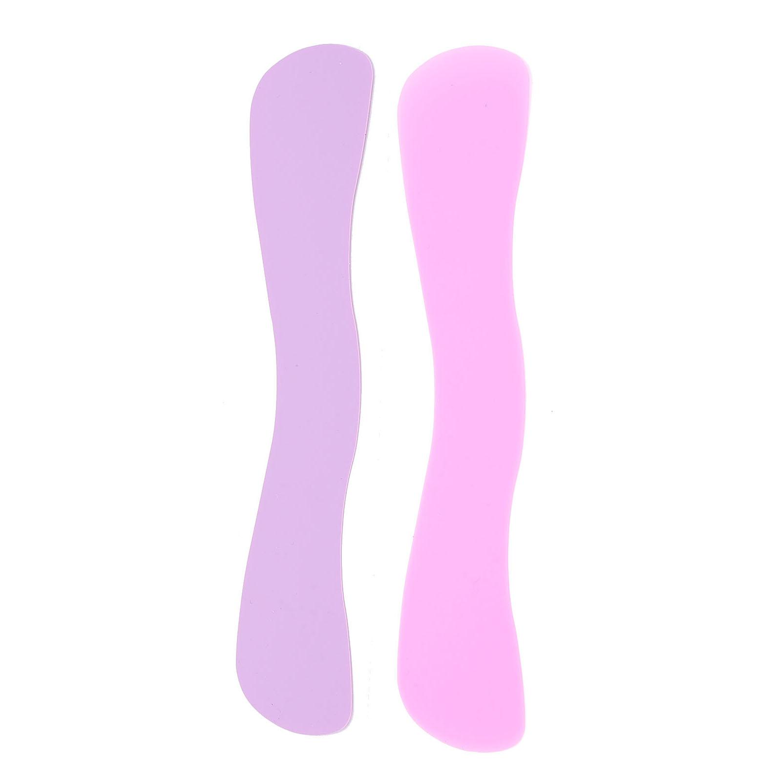 

2 шт. Силиконовый держатель для накладных ресниц Волнообразный Многоразовые подушечки для ресниц Фиолетовый Розово-красный