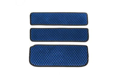 Esteras del umbral de la puerta (3 piezas, EVA, Azul) Para Opel Vivaro 2001-2015