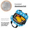 Golf Ball And Tee Pattern (Cyan Blue) Insulated Lunch Bag for Women Office Cooler Thermal Food Box Tote Lunch Boxes Container