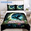 Moon Dragon Duvet Cover Soft Bedding Set For Bedroomdorm Personalized Name Threepiece Set 1 Duvet Cover And 2 Pillowcases Perfect Gift For All Seasons