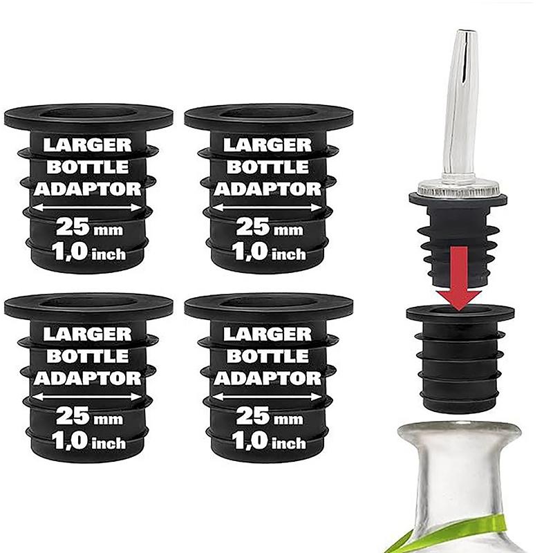 

1/4/6 шт. Адаптеры для дозатора ликера Идеально подходят для больших бутылок оливкового масла и бутылок для ликера до 1 дюйма/25 мм 4PCS