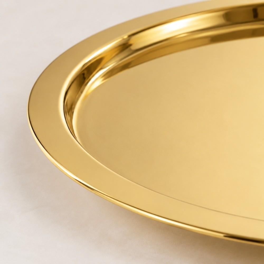 Stainless Steel Stainless Steel Dining Dish Thickened Breakfast Serving Tray BBQ