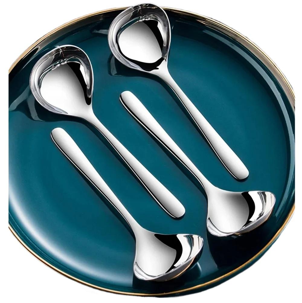 

1 шт. ложка из нержавеющей стали 304, ложка для супа, ложка для риса, набор столовых приборов с длинной ручкой, кухонные принадлежности