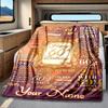 Happy 60Th Birthday Blanket Personalized Name Soft Comfortable Stylish Blanket Car Blanket Perfect For Travel Camping Outdoor Home Suitable For All