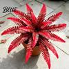 Mixed Match Floral Displays Artificial Fall Fern Plants 18 Heads Autumn Orange Fake Persian Indoor Outdoor Home Decor Greenery Bushes Faux