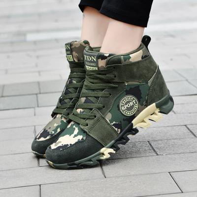 Kadınlar İçin Ayakkabılar Spor Ayakkabı Bağcıklı Boy Arttırma Ayakkabıları Kadın Moda Kamuflaj Platform Spor Ayakkabı Kalın Yürüyüş Günlük Ayakkabı