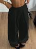2026 Grenzüberschreitende Europäische & Amerikanische High Waist Lässige Weitbeinige Kordelzug-Hose