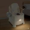 Nachtkastje Commode voor Ouderen & Gehandicapten Draagbare Toiletstoel met Sensor Nachtlampje en 440lbs Capaciteit