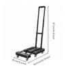Foldable Transport Cart Thickened Iron Frame Rolling Hand Truck Multipurpose