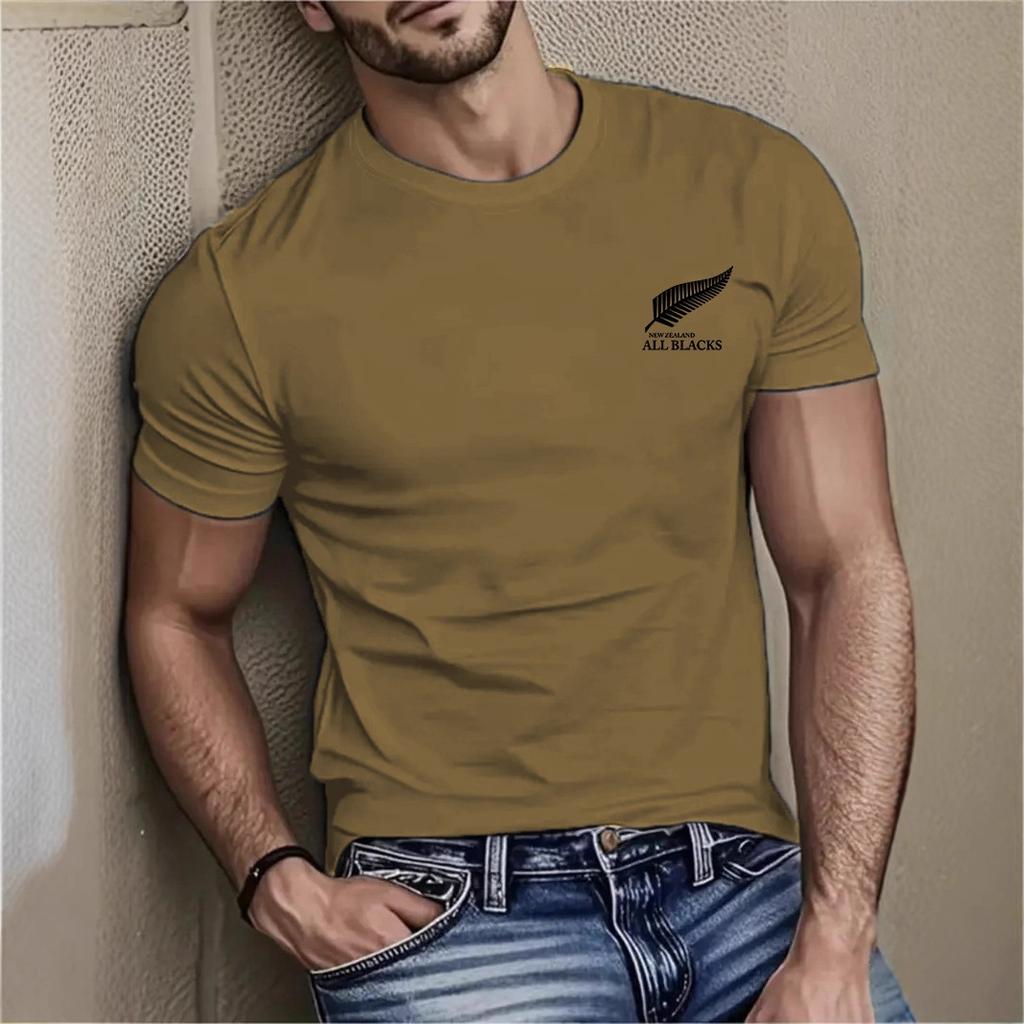 Casual Simple Top Fashion Printing Short Sleeve Pure Cotton T-Shirts Men’s