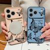 White Marble Pattern Case For iPhone 17 Pro Max Magnetic For Magsafe Hybrid Slim Matte Cover For iPhone 16 15 14 13 Pro Max