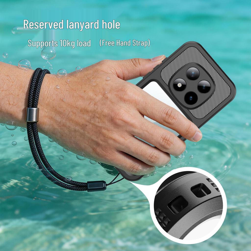 Redmi Note 15 Pro 5G Waterproof Sports Diving Case, Compatible with Note 13 Pro/14 Pro, Drop-Proof