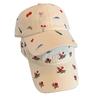 Breathable Embroidered Baseball Cap Sunshade Sun Hat Retro Sun Protection Cap  Women