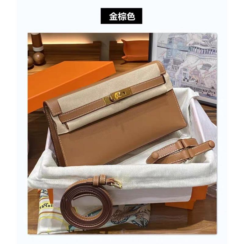 New first-layer cowhide Kelly messenger bag