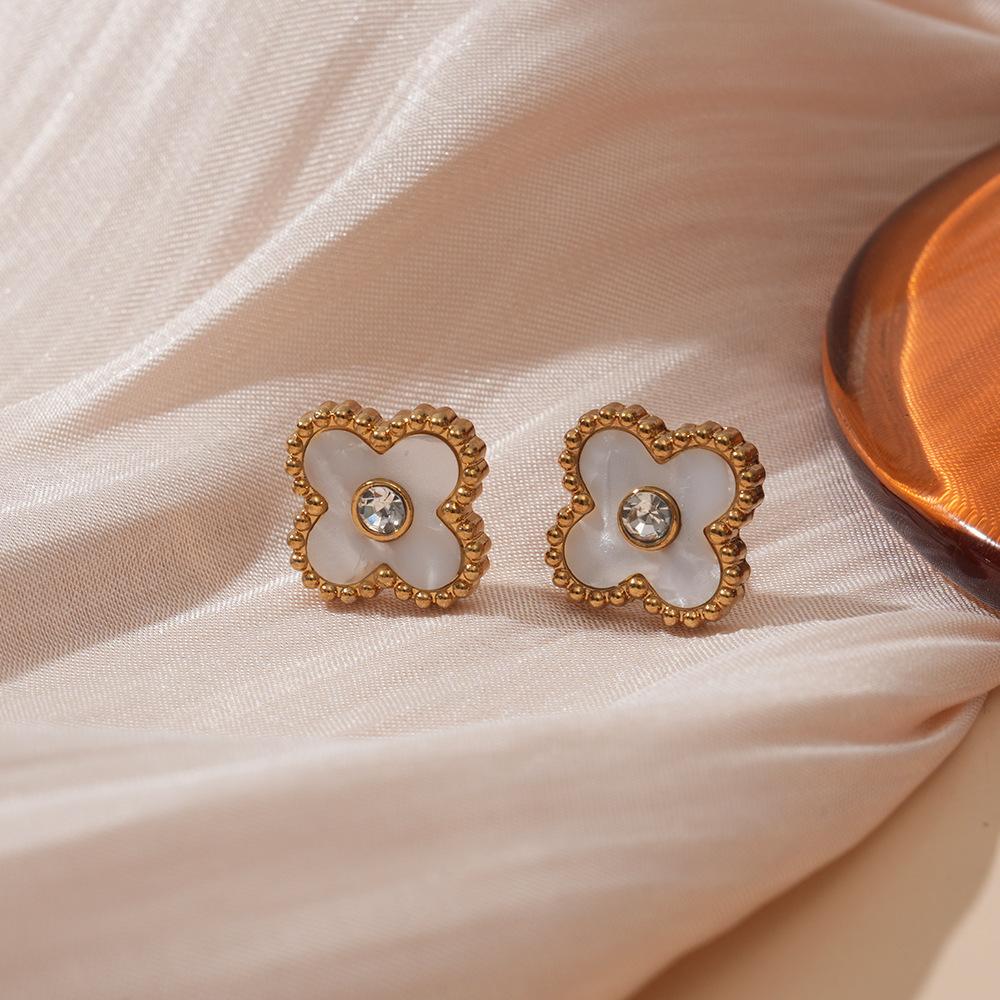 Four-leaf Clover Earrings Fashion Luxury Classy Women s Earrings