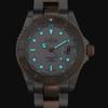 Mechanical Automatic Date 200M Waterproof Ternos Ceramic Swiss Made Silver [Davosa] 161.555.63 Men's