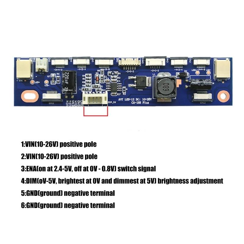 Multiple Interfaces LED Voltages Boosters Board LED Backlit Inverter Driver For 2P 6P 10P 12P Devices Not tool Installation