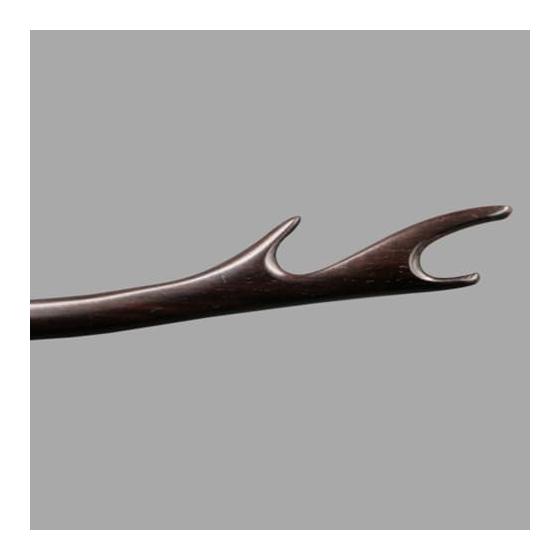 FRCOLOR Ebony Wood Hairpin, 7-inch Single-Prong Kanzashi Hair Stick, Japanese Style Hair Accessory for Formal Occasions, Weddings, and Daily Wear,
