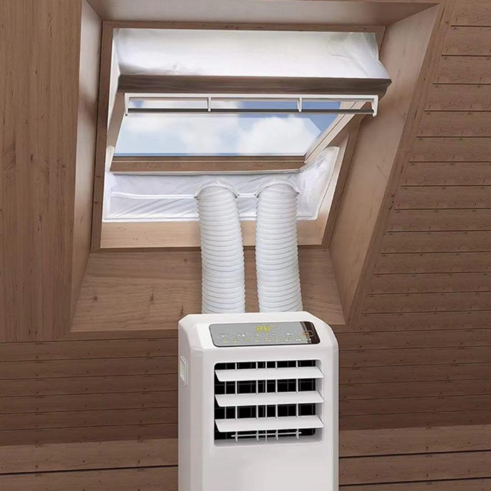 Long Lasting Use Portable Air Conditioner Silver Finished Polyester Window Seal Cooling Season