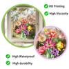 Creative Tulip Static Cling Glass Film Wall Sticker for Kids Room Bedroom Home Decor