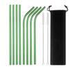 Mixing Color Reusable Metal Drinking Straws 304 Stainless Steel Straw Set with Cleaner Brush Bar Drinkware Party Accessory