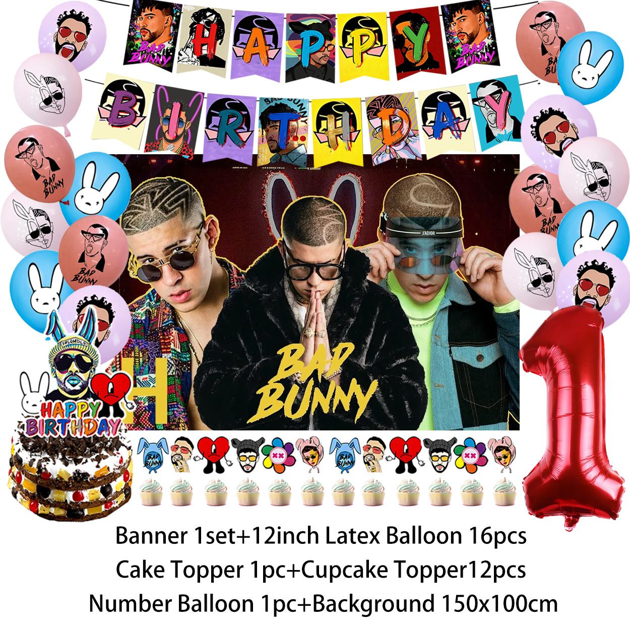 Bad Bunny Dzimšanas Dienas Ballītes Dekoru
