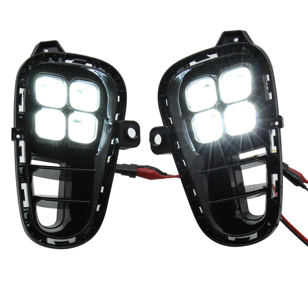 

LED DRL Daytime Running Light Front Fog Lamps w/ Turn Signal For KIA Rio 2018-20