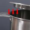 20/22/24Cm Stainless Steel Cookware Lid Reusable Cooking Pot Cover Wok Cover Frying Pan Lid Flat Pan Cover For Bowls Basins