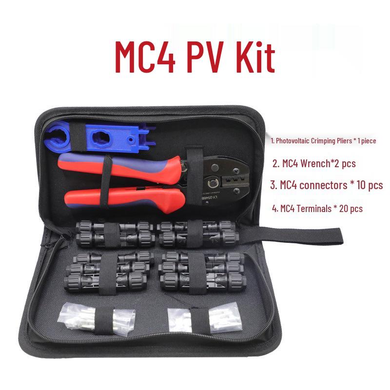 LY-2546B MC4 Solar Connector Crimping Tool Kit with Terminal Wrench