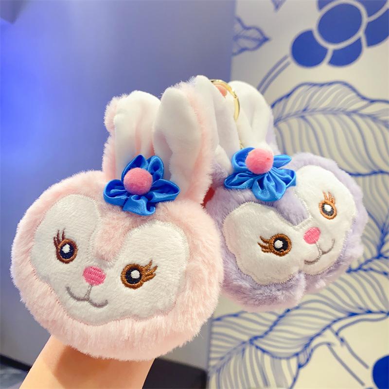 Cartoon Plush Doll Pendant Cute Panda Doll Student Bag Grab Machine Doll Keychain Gift