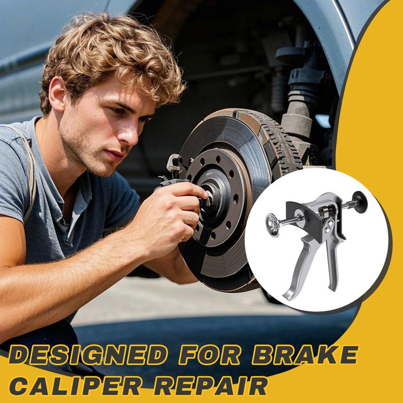 Brake Piston Caliper Press Tool Steel Brake Pad Compressor Tool Heavy Duty Piston Spreader Disc Separator For Most Vehicles