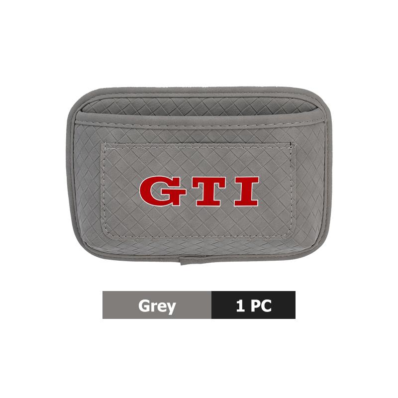 Car Plaid Adhesive Hanging Bag Pocket Phone Glasses Storage Case For Volkswagen VW Jetta Golf4 5 6 Beetle CC B5 B6 B7 EOS GTI zw6