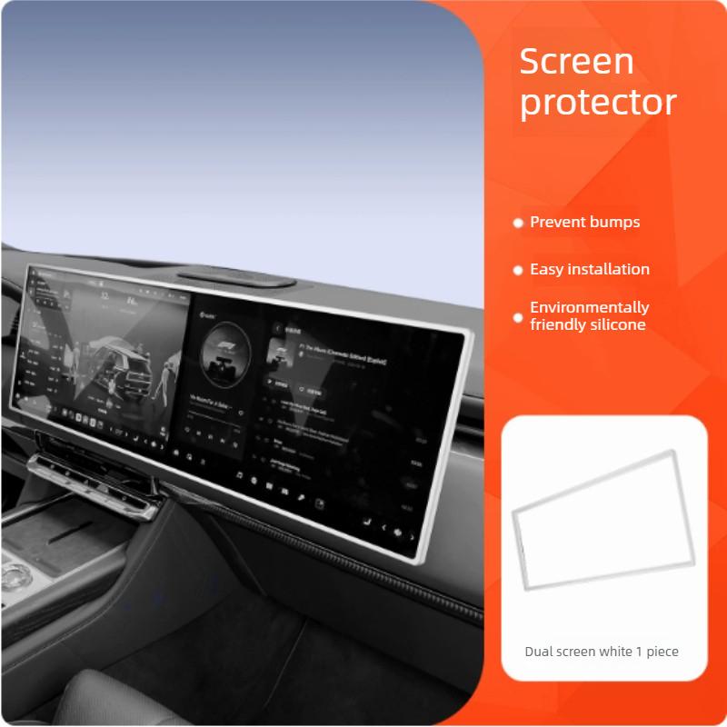 For Zeekr 8X Instrument Central Control Screen Protector Anti-bumping Silicone Interior Modified Auto Accessories Supplies Tools
