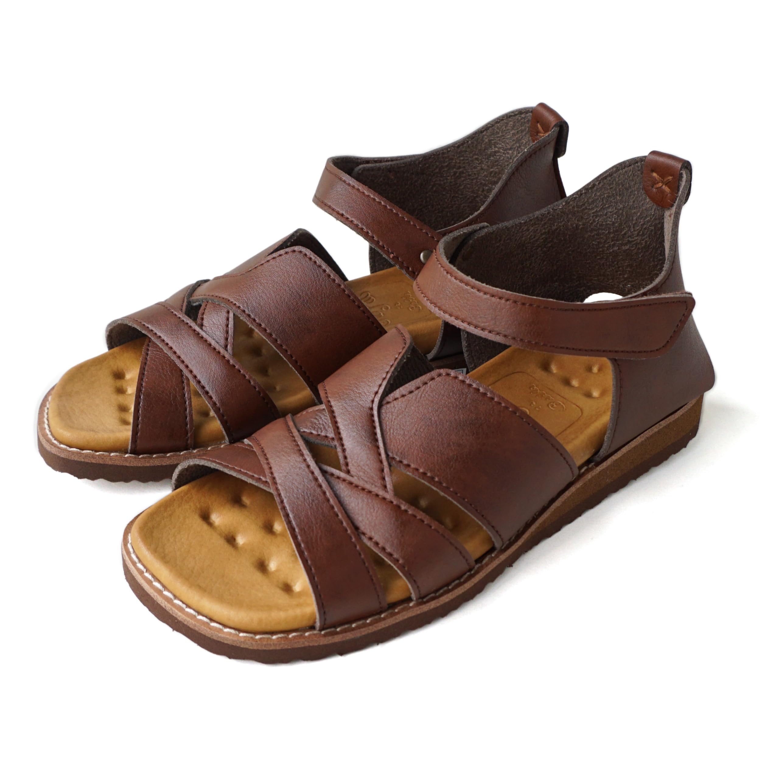 

Shoe Kobo Belle Легкие для ходьбы Уличные Веганские Сделано в ELLYS [Yasashii & Sofa] Женские сандалии, в, Неустающие, Носимые, На плоской подошве, На липучке, Кожаные, Япония,