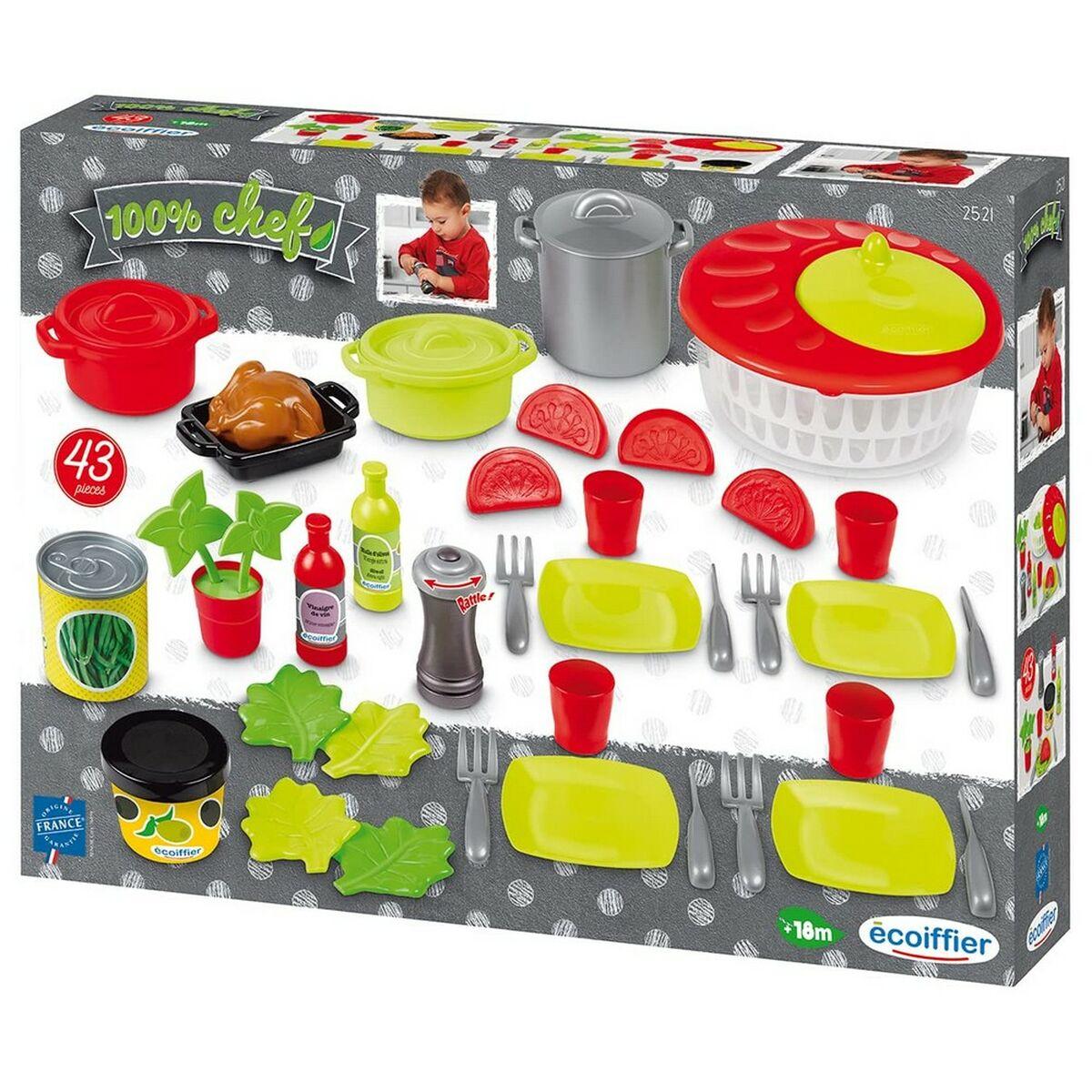 

Обеденный набор Ecoiffier 100% Chef из 43 предметов TU прозрачный